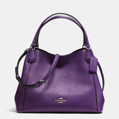 Coach Outlet Edie 28 Shoulder Bag In Polished Pebble Leather
